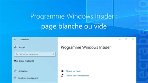 D Sinstaller Windows Et Revenir Windows Ou Le Crabe Info