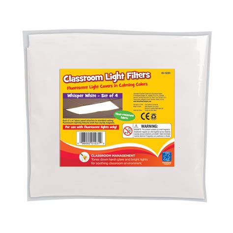 Whisper White Classroom Light Filters Set Of 4 Michaels