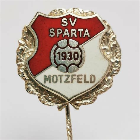 Fussball Anstecknadel SV Sparta Motzfeld FV Hessen Kreis Hersfeld Rot