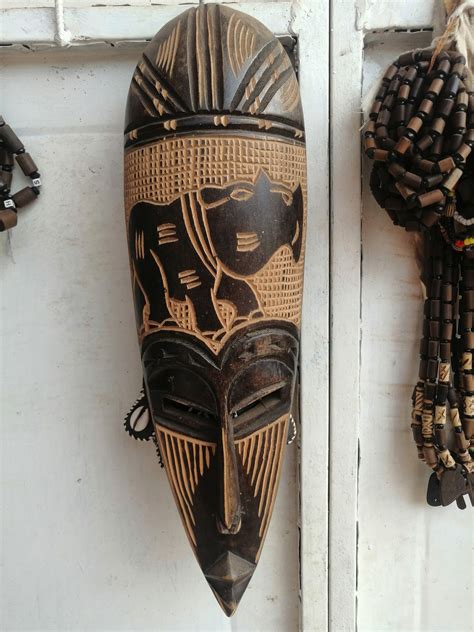 African Wall Mask For Wall African Tribal Mask Carved Etsy In 2021