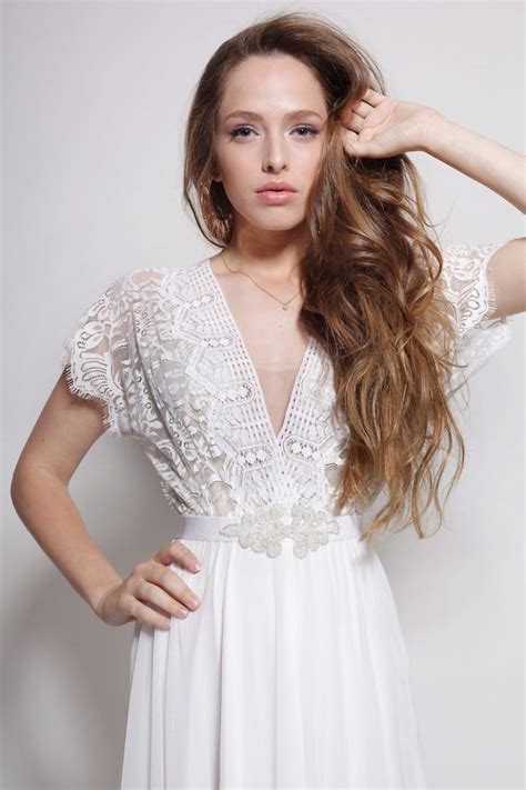 Boho Wedding Dress Bohemian Wedding Dress Bohemian Lace Petagadget