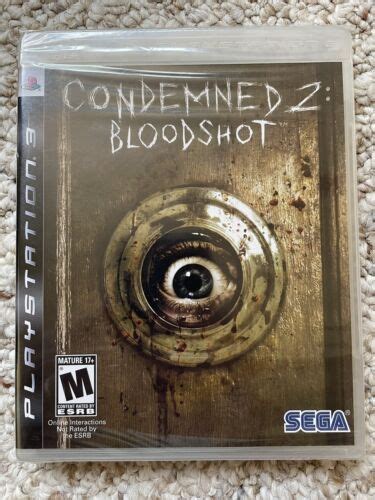 PS3 Condemned 2 Bloodshot Sony PlayStation 3 2008 New Sealed