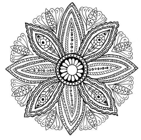 Coloriage Mandala Difficile 4 télécharger et imprimer gratuit sur