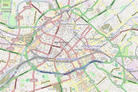 Street Map of Manchester