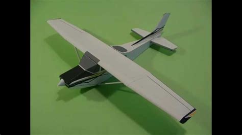 Cessna Skylane Paper Airplane 3d Model Youtube