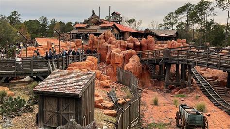 Big Thunder Mountain Railroad Roller Coaster At Magic Kingdom At Walt