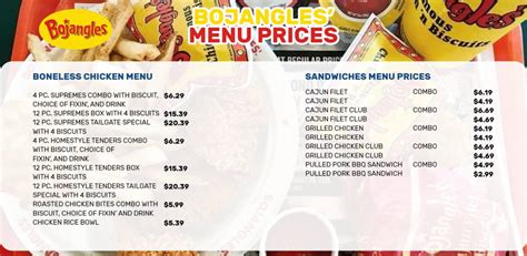 Bojangles Menu USA & Updated Prices 2024 - Latest Restaurant Menus with ...