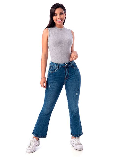 Ripley Jeans Flare Mujer Pionier Skarlets Cnt