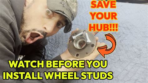 Watch This Before Replacing Installing Wheel Studs Youtube