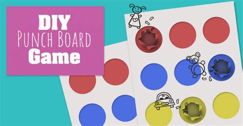 Diy Punch Board Game For Kids Parties Put Me In The Story