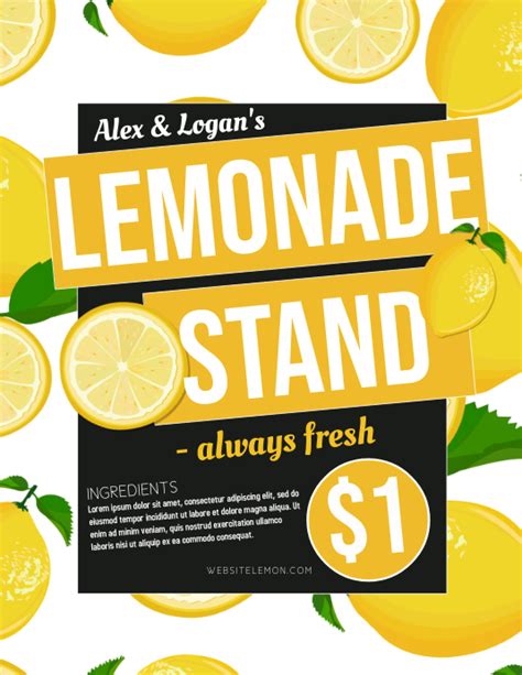 Lemonade Template Postermywall