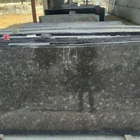 Polished And Flamed Steel Grey Granite Slabs Rectangular Thickness