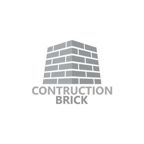 Premium Vector Construction Brick Logo Template Design