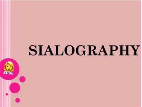 Sialography Procedure | Radiology - YouTube