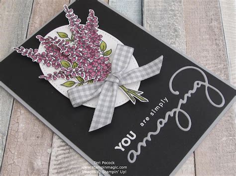 Stampin Up UK Demonstrator Teri Pocock Lots Of Lavender With