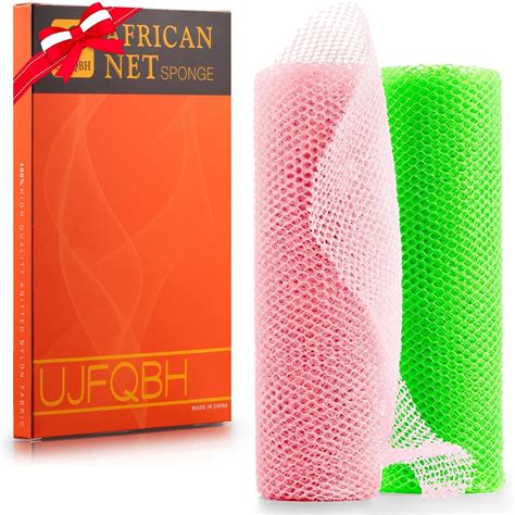 Amazon.com: UJFQBH 2 Pieces African Net Sponge Long Bath Sponge ...