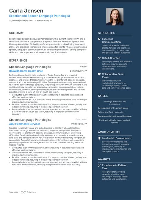 5 Speech Pathologist Resume Examples & Guide for 2023