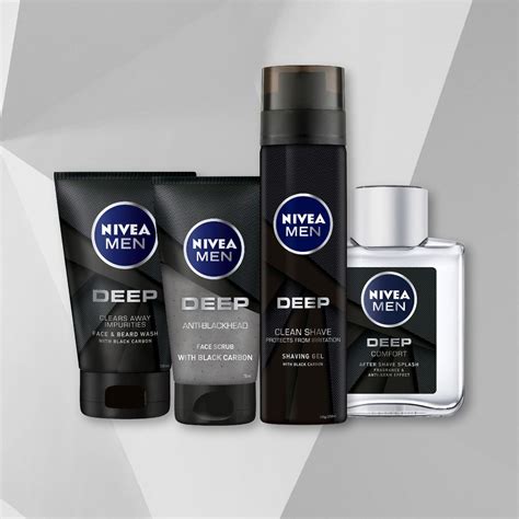 Deep Face And Beard Wash 100ml Mens Care Nivea Men