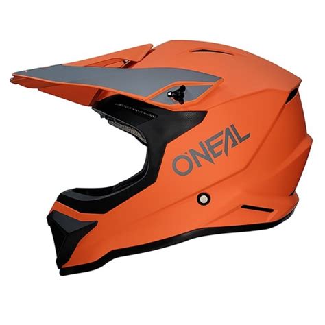 O Neal 1 Series Solid Motocross Enduro MTB Helm Orange Grau 2024 Oneal