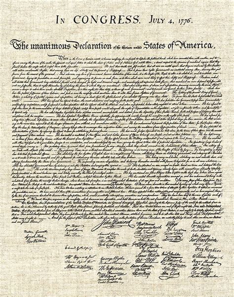 1776 United States Declaration Of Independence Print Us Declaration Of Independence Poster