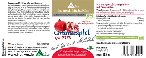 Granatapfel Nach Dr Med Michalzik Kapseln