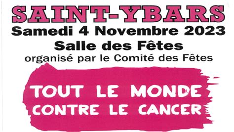 Tout Le Monde Contre Le Cancer La Mairie De Saint Ybars