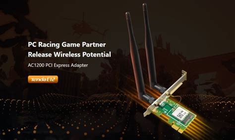 Buy Tenda E12 1200 mbps PCI Express Adapter Wirless Card Online at Best ...