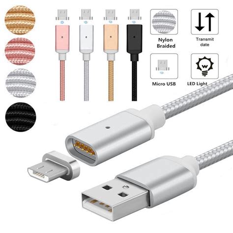 Cable Micro Usb Magn Tico De M Cable Usb De Carga R Pida Cargador