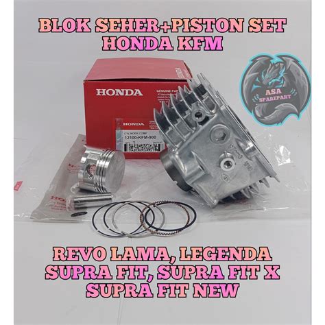 Jual BLOK SEHER SET KFM ASLI ORIGINAL HONDA Motor SUPRA FIT NEW SUPRA