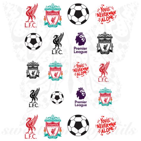 Liverpool Fc Nail Art Premier League Nail Water Decals