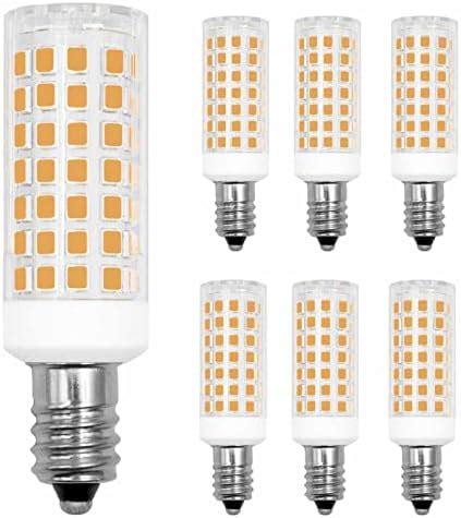 TRIJZHOU 6 Pack E12 Led Light Bulb 6W 60W Halogen Equivalent Dimmable