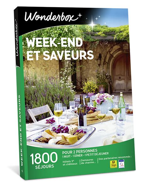 Coffret Cadeau Week End Et Saveurs Wonderbox