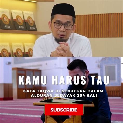 Pahami Dulu Apa Itu Taqwa Ustadz Adi Hidayat Lc Ma Ceramah Ustad