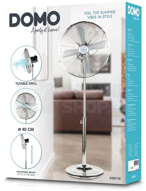 Ventilátor Stojanový Celokovový Domo Do8132 Onlineshopcz