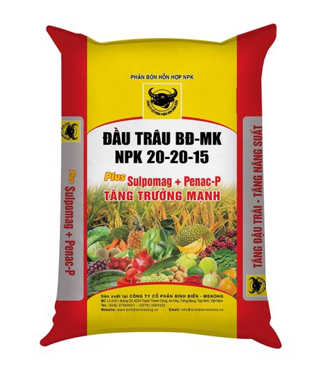 Giới thiệu Phân bón ĐẦU TRÂU BĐ MK NPK 20 20 15 Plus cải tiến Bình