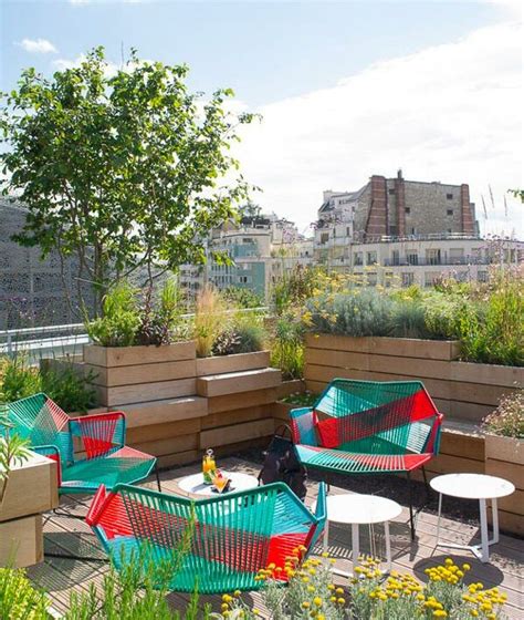 Cr Ation Paysag Re Rooftop Piscine Molitor Paris Senariz