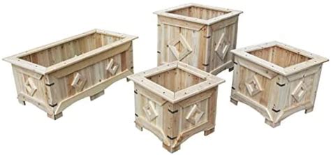 Sfjc Wood Planter Box Inch Raised Garden Bed With Legs