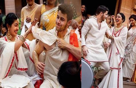 Priyanka Chopra Nick Jonas Wedding Haldi Ceremony New Photos हल्दी की