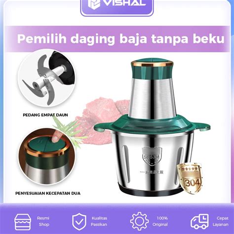 Jual Vishal Blender Daging Chopper Meat Grinder Sepenuhnya Otomatis