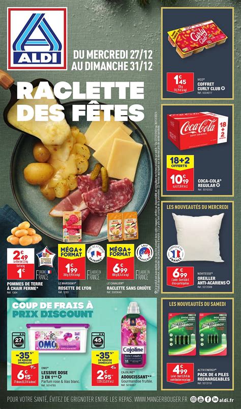 Les Offres Ne Pas Rater Raclette Des F Tes Dans Le Catalogue Aldi