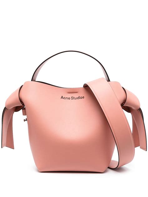 Acne Studios Mini Musubi Shoulder Bag Pink Farfetch