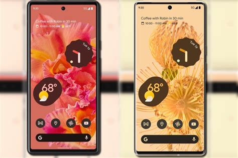 Google Pixel 6 rocks Kinda Coral and Pixel 6 Pro gleams in Sorta Sunny ...