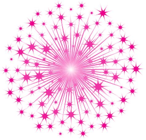 Pink Fireworks Background