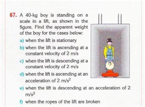 Solved 7 A 40 Mathrm Kg Boy Is Standing On A Sc