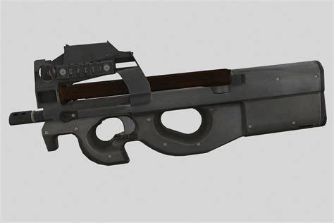 3D model Submachine gun P90 | CGTrader