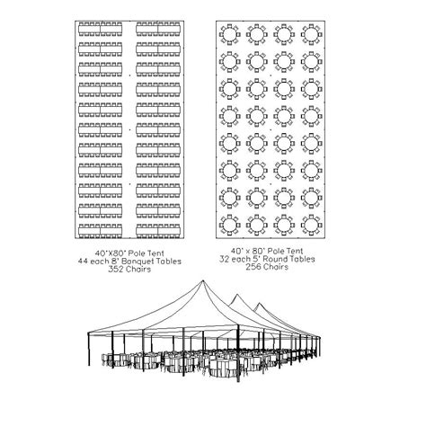 Tent Seating Layouts Party Rentals Tents Tables Chairs Decor