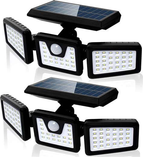 Luces Solares 2 Paquetes TXG 368 LED Lámpara 3 Modos 270 Solar