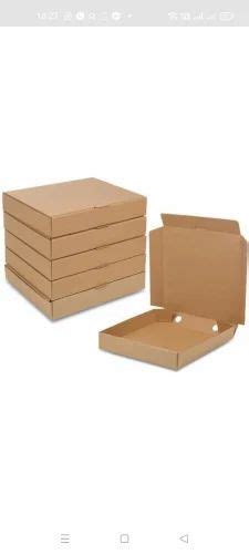 Single Wall 3 Ply Corrugated Pizza Box 8 Inch Capacity Regular At Rs