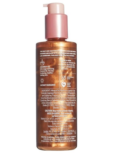 Victorias Secret Pink Bronzed Coconut Radiant Body Illuminator With Coconut Oil Glow