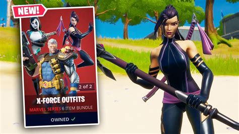 New X Force Outfits Bundle Gameplay In Fortnite Youtube